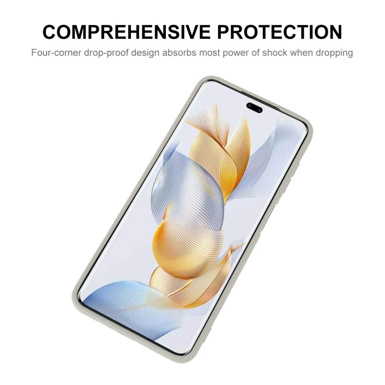 For Honor 90 ENKAY Hat-Prince Liquid Silicone Shockproof Soft Phone Case(Beige) - Honor Cases by ENKAY | Online Shopping UK | buy2fix
