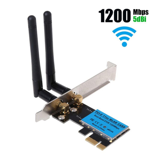 1200Mbps 5G / 2.4G Dual Band PCIe Wireless Network Card -  by buy2fix | Online Shopping UK | buy2fix