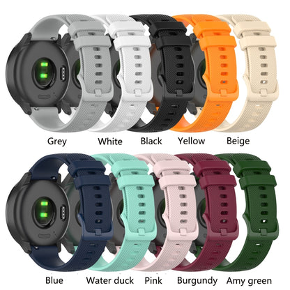 For Xiaomi Watch S1 22mm Checkered Silicone Watch Band(Grey) - Smart Wear by buy2fix | Online Shopping UK | buy2fix