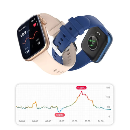 P45 1.8 inch Color Screen Smart Watch,Support Heart Rate Monitoring/Blood Pressure Monitoring(Blue) - Smart Wear by buy2fix | Online Shopping UK | buy2fix