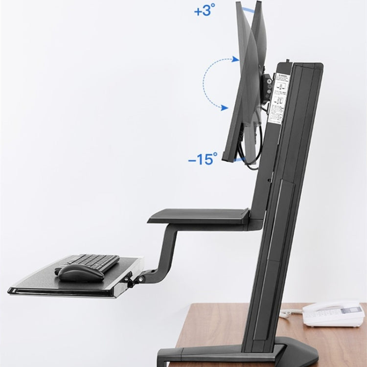 NORTH BAYOU NB L80 Dual Tray Stand Desk Table Clamp LCD Monitor Mount for 17-32 inch - Consumer Electronics by buy2fix | Online Shopping UK | buy2fix