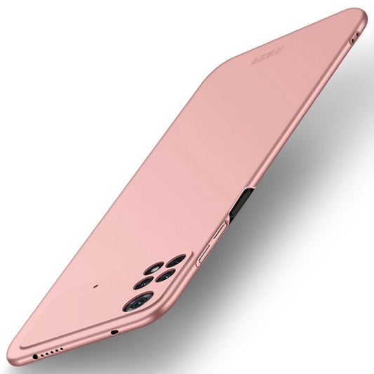 For Xiaomi POCO M4 Pro 4G MOFI Frosted PC Ultra-thin Hard Case(Rose gold) - Xiaomi Cases by MOFI | Online Shopping UK | buy2fix