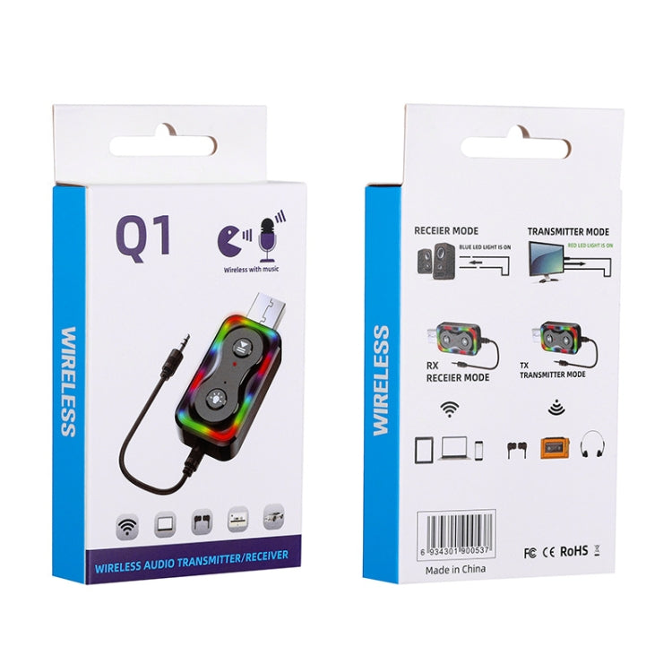 Q1 USB Bluetooth 5.3 Audio Receiver Transmitter Bluetooth Adapter - Bluetooth Adapters by buy2fix | Online Shopping UK | buy2fix