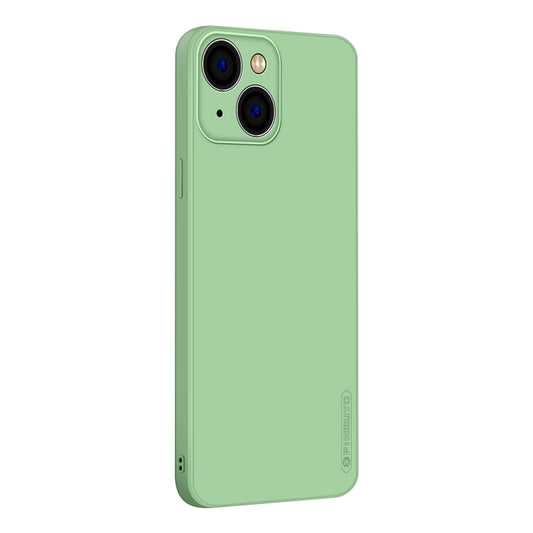 For iPhone 14 PINWUYO Sense Series Liquid Silicone TPU Phone Case (Green) - iPhone 14 Cases by PINWUYO | Online Shopping UK | buy2fix