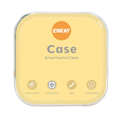 For Apple Watch Ultra / Ultra 2 49mm ENKAY 2 in 1 PC Case + Full Coverage 9H Tempered Glass Film(Black) - Watch Cases by ENKAY | Online Shopping UK | buy2fix