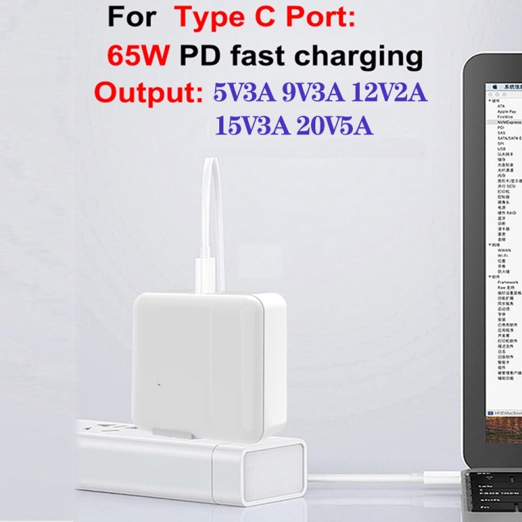 GaN 100W Dual USB+Dual USB-C/Type-C Multi Port Charger with  1.8m Type-C to MagSafe 1 / L Header Data Cable US / EU Plug - Cable & Adapter by buy2fix | Online Shopping UK | buy2fix