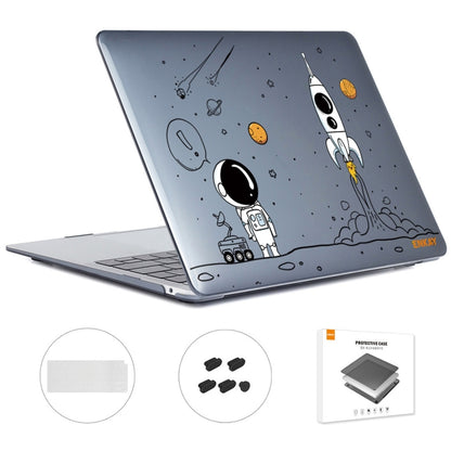 For MacBook Air 13.3 2020 A2179/A2337 ENKAY Hat-Prince 3 in 1 Spaceman Pattern Laotop Protective Crystal Case with TPU Keyboard Film / Anti-dust Plugs, Version:EU(Spaceman No.1) - MacBook Air Cases by ENKAY | Online Shopping UK | buy2fix