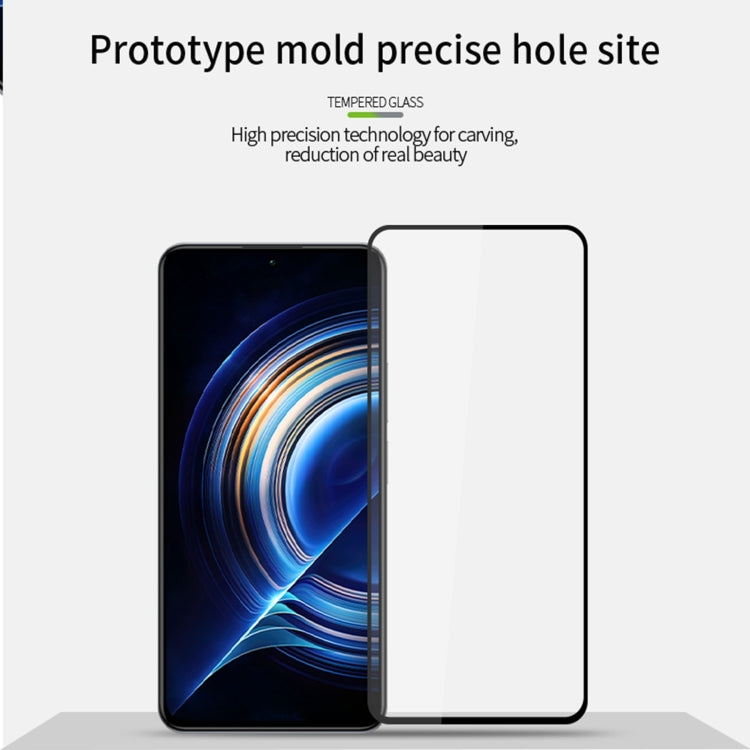 For Xiaomi Redmi Note 12 Pro / Note 12 Pro+ MOFI 9H 2.5D Full Screen Tempered Glass Film(Black) - Note 12 Pro Tempered Glass by MOFI | Online Shopping UK | buy2fix