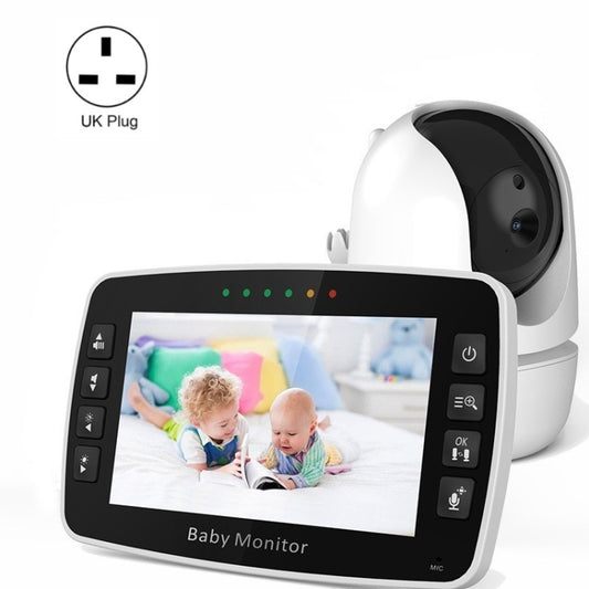 SM43A 4.3inch Color Display Night Vision Smart Zoom Baby Monitor Camera(UK Plug) - Security by buy2fix | Online Shopping UK | buy2fix