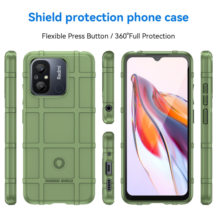 For Xiaomi Redmi 12C Full Coverage Shockproof TPU Case(Green) - Xiaomi Cases by buy2fix | Online Shopping UK | buy2fix