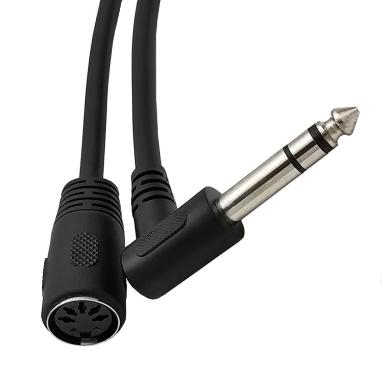 JUNSUNMAY 6.35mm 1/4 inch Male to Female 5 Pin MIDI Audio Stero Adapter, Cable Length: 20cm - Consumer Electronics by JUNSUNMAY | Online Shopping UK | buy2fix
