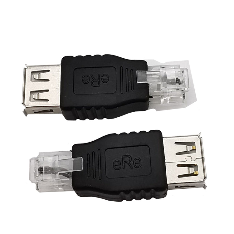 JUNSUNMAY USB Femal to Male RJ11 6P2C Adapter Converter -  by JUNSUNMAY | Online Shopping UK | buy2fix