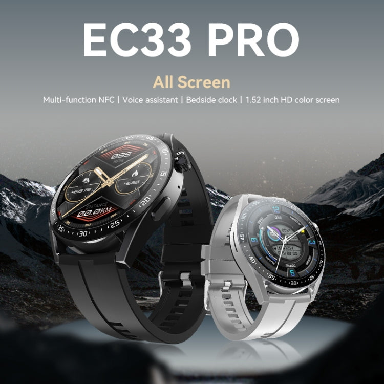 EC33 Pro 1.48 inch Color Screen Smart Watch,Support Heart Rate Monitoring / Blood Pressure Monitoring(Coffee) - Smart Wear by buy2fix | Online Shopping UK | buy2fix