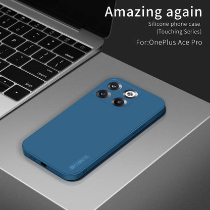 For OnePlus Ace Pro / 10R 5G  PINWUYO Sense Series Liquid Silicone TPU Phone Case(Blue) - OnePlus Cases by PINWUYO | Online Shopping UK | buy2fix