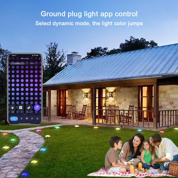 CP01 Outdoor WIFI Smart APP Control Garden Lamp Music Sync Outdoor Ground Lights(US Plug) - Buried Lights by buy2fix | Online Shopping UK | buy2fix