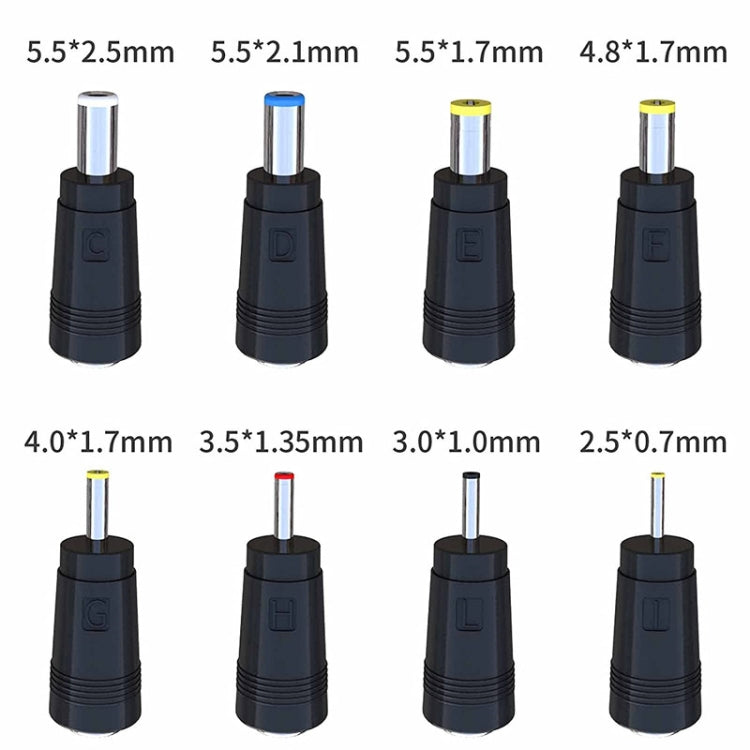 USB 5V to DC 9V 5.5mm x 2.5mm Converter Step Up Voltage Converter Power Cable with 8 Connectors - AC Adapers by buy2fix | Online Shopping UK | buy2fix