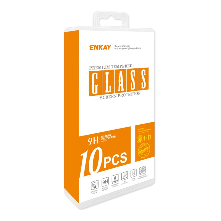 For Huawei Nova 10z 10pcs ENKAY 0.26mm 9H 2.5D High Aluminum-silicon Tempered Glass Film - Huawei Tempered Glass by ENKAY | Online Shopping UK | buy2fix