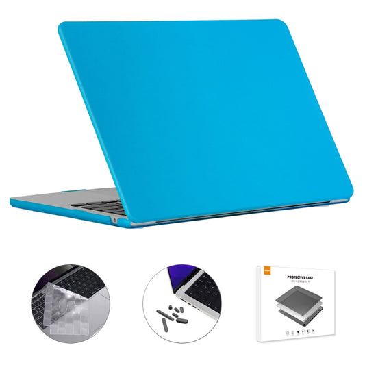 For MacBook Air 15.3 A2941 ENKAY US Version 3 in 1 Matte Protective Case with TPU Keyboard Film & Anti-dust Plugs(Light Blue) - MacBook Air Cases by ENKAY | Online Shopping UK | buy2fix