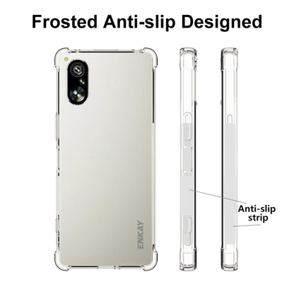 For Sony Xperia 5 V ENKAY Hat-Prince Transparent TPU Shockproof Phone Case - Sony Cases by ENKAY | Online Shopping UK | buy2fix