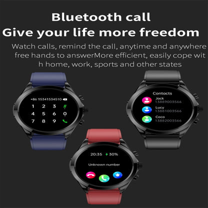 ET440 1.39 inch Color Screen Smart Silicone Strap Watch,Support Heart Rate / Blood Pressure / Blood Oxygen / Blood Glucose Monitoring(Blue) - Smart Watches by buy2fix | Online Shopping UK | buy2fix