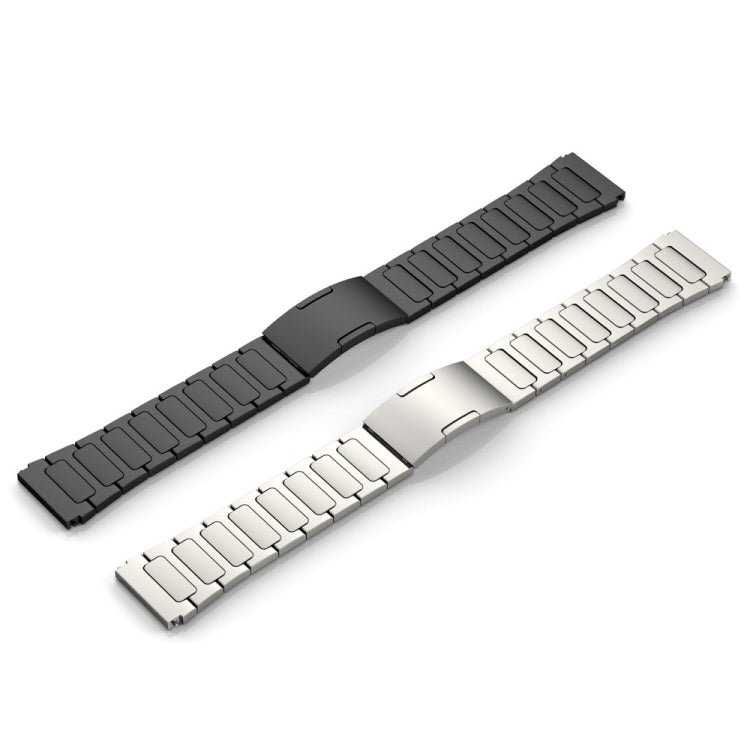 For Garmin Forerunner 255 22mm I-Shaped Titanium Alloy Watch Band(Sliver) - Watch Bands by buy2fix | Online Shopping UK | buy2fix
