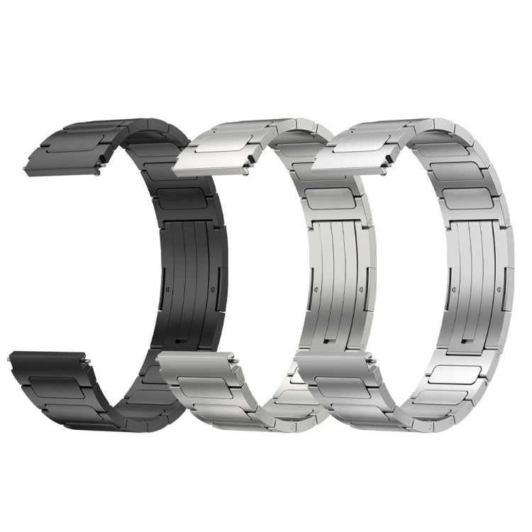 For Xiaomi MI Watch Color 2 22mm I-Shaped Titanium Alloy Watch Band(Grey) - Watch Bands by buy2fix | Online Shopping UK | buy2fix