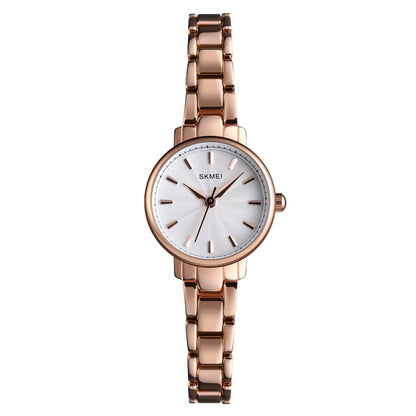 Skmei 1410 Lady Quartz Watch European and American Fashion Watch Business Leisure Steel Belt Lady Watch(Rose Gold) - Outdoor & Sports by SKMEI | Online Shopping UK | buy2fix