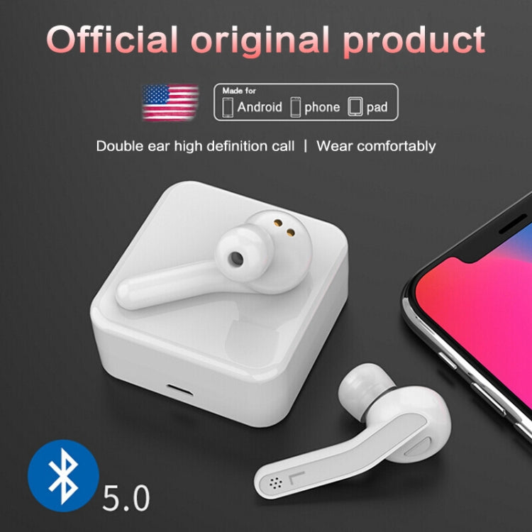 T88 Mini Touch Control Hifi Wireless Bluetooth Earphones TWS Wireless Earbuds with Charger Box(White) - TWS Earphone by buy2fix | Online Shopping UK | buy2fix