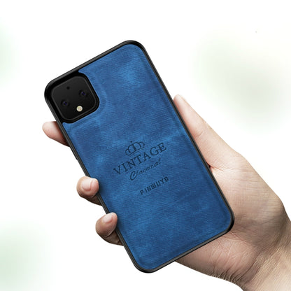 For Google Pixel 4 XL PINWUYO Zun Series PC + TPU + Skin Patch Waterproof Anti-fall All-inclusive Protective Shell(Blue) - Google Cases by PINWUYO | Online Shopping UK | buy2fix