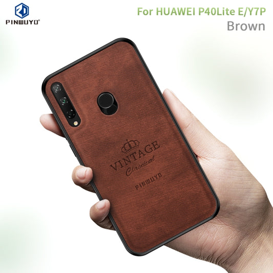 For Huawei Y7P/P40Lite E/Honor9C PINWUYO Zun Series PC + TPU + Skin Waterproof And Anti-fall All-inclusive Protective Shell(Brown) - Huawei Cases by PINWUYO | Online Shopping UK | buy2fix