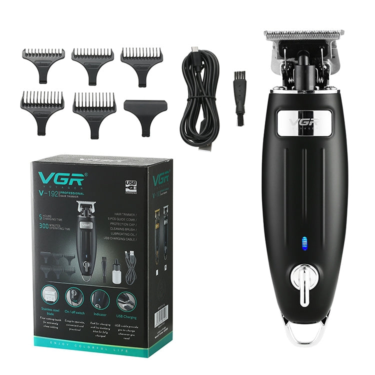 VGR V-192 5W USB Home Portable Hair Clipper with Battery Power Display (Gold) - Hair Trimmer by VGR | Online Shopping UK | buy2fix