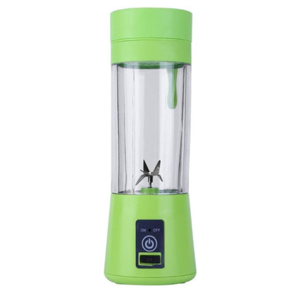 USB Rechargeable Electric Automatic Vegetable Fruit Citrus Orange Juice Maker Cup Mixer Bottle (380ML)(6 Blades Green) - Home & Garden by buy2fix | Online Shopping UK | buy2fix