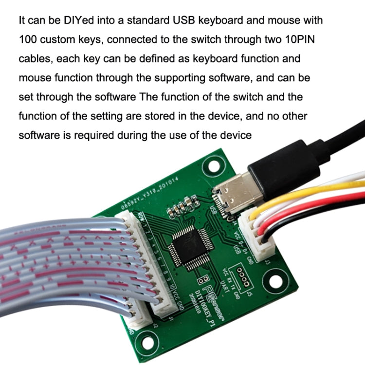 Pcsensor 100-Key Touch Switch Module Custom Keyboard And Mouse Test Development Board, Style:PCB - Other by Pcsensor | Online Shopping UK | buy2fix