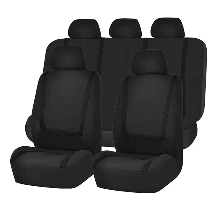 Universal Car Seat Cover Polyester Fabric Automobile Seat Covers Car Seat Cover Vehicle Seat Protector Interior Accessories 4pcs Set Gray - Seat Accessories by buy2fix | Online Shopping UK | buy2fix