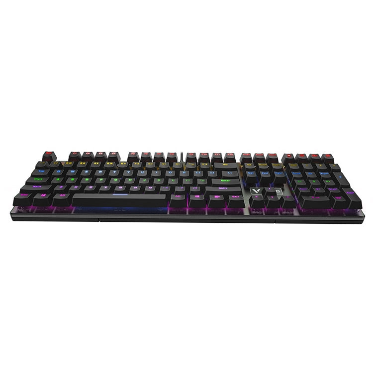 Rapoo V700S 104 Keys Mixed Color Backlight USB Wired Game Computer Without Punching Mechanical Keyboard(Black Shaft) - Wired Keyboard by Rapoo | Online Shopping UK | buy2fix