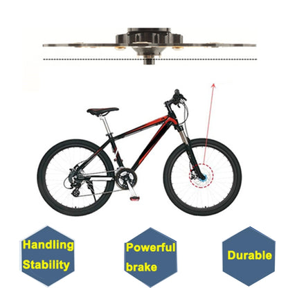 VXM Bicycle Mountain Bike Floating Brake Disc Brake 160mm(Black)(Black) - Outdoor & Sports by buy2fix | Online Shopping UK | buy2fix