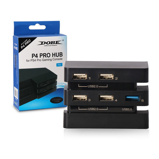 DOBE TP4-832  Integrated HUB to 2.0 & 3.0 Converter HUB 2 to 5 Extender for PS4 Pro Game Console - Adapter & Cables by DOBE | Online Shopping UK | buy2fix