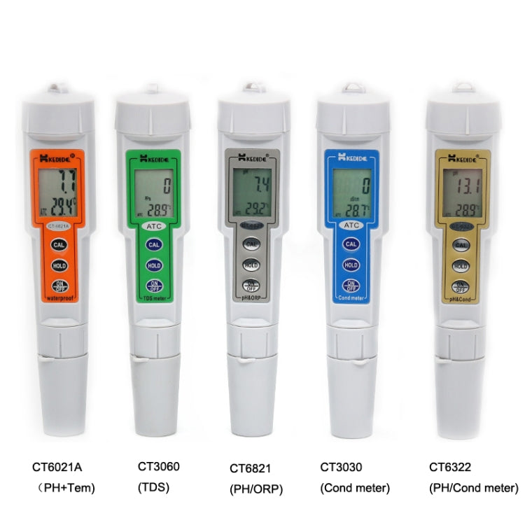 Kedida CT8023 PH + ORP + Temp Meter Portable LCD Digital Water Testing Measurement Pen - Consumer Electronics by buy2fix | Online Shopping UK | buy2fix