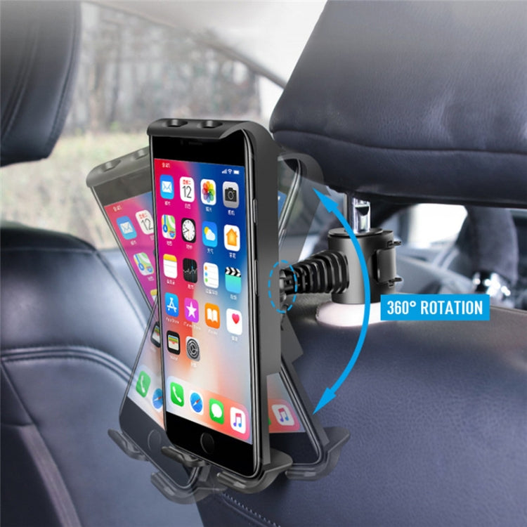 Universal Adjustable Car Tablet Stand Holder Car Seat Back Bracket For 4-11 Inch Tablet(Blue) - Car Holders by buy2fix | Online Shopping UK | buy2fix