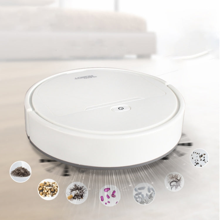 Multifunctional Smart Vacuum Cleaner Robot Automatic 3-In-1 Recharge Dry Wet Sweeping Vacuum Cleaner(White) - Consumer Electronics by buy2fix | Online Shopping UK | buy2fix