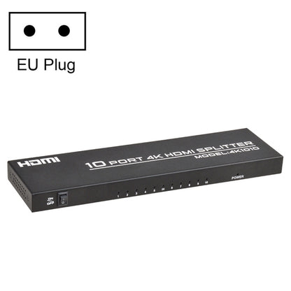 FJGEAR FJ-SM1010 30HZ HDMI 4K HD Audio And Video Splitter, Plug Type:EU Plug(Black) - Splitter by FJGEAR | Online Shopping UK | buy2fix