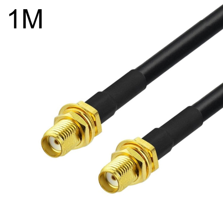 SMA Female To SMA Female RG58 Coaxial Adapter Cable, Cable Length:1m - Connectors by buy2fix | Online Shopping UK | buy2fix