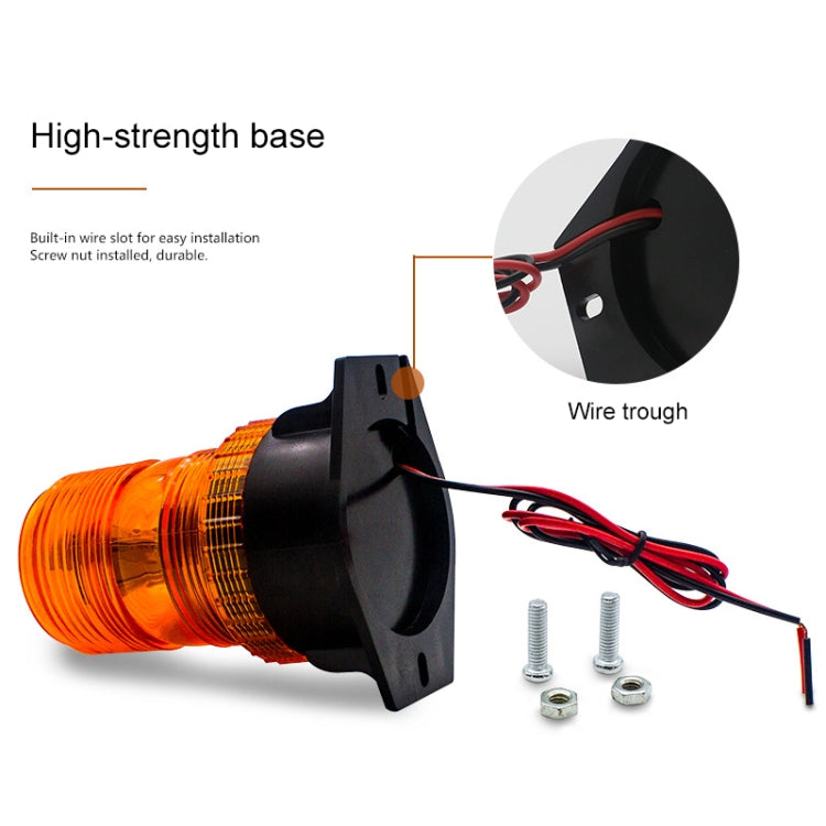 10-110V Forklift Warning Lights Strobe School Lights Traffic Construction LED Roof Engineering Vehicles Flash Lights - Warning Lights by buy2fix | Online Shopping UK | buy2fix