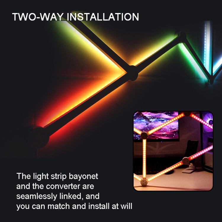 JSK-P22 Smart RGB Mosaic Light Rhythm Light Support Amazon Alexa / Google Assistant /DuerOS US Plug(Black) - Novelty Lighting by buy2fix | Online Shopping UK | buy2fix