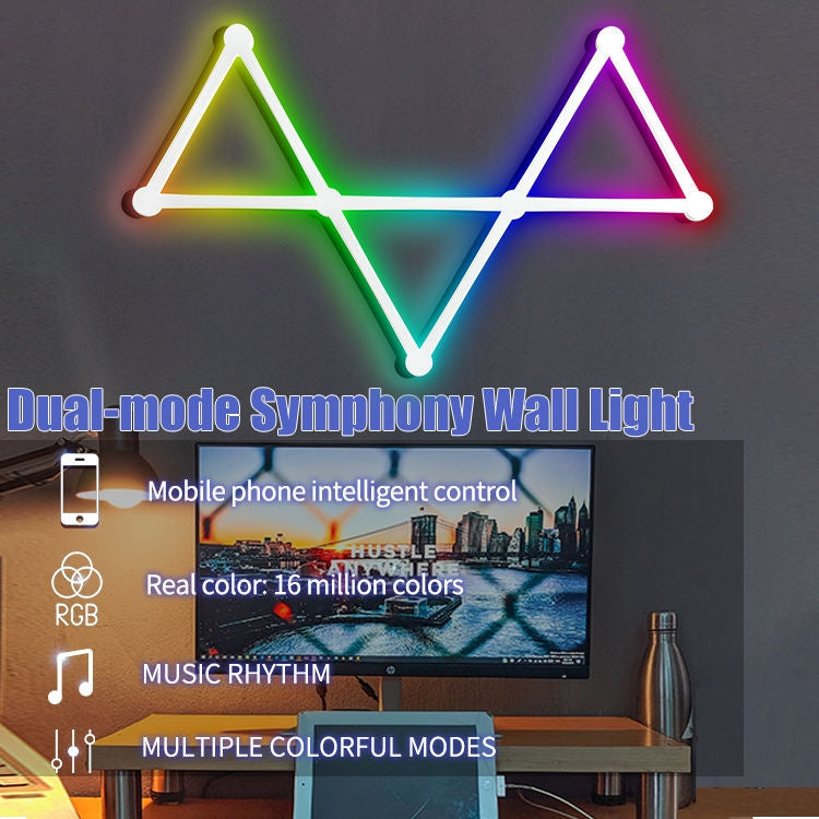 JSK-P22 Smart RGB Mosaic Light Rhythm Light Support Amazon Alexa / Google Assistant /DuerOS EU Plug(White) - Novelty Lighting by buy2fix | Online Shopping UK | buy2fix