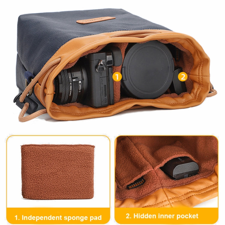 S.C.COTTON Camera Lens Protection Bag Liner Bag Waterproof Camera Storage Bag, Size: L(Black) - Soft Bag by S.C.COTTON | Online Shopping UK | buy2fix