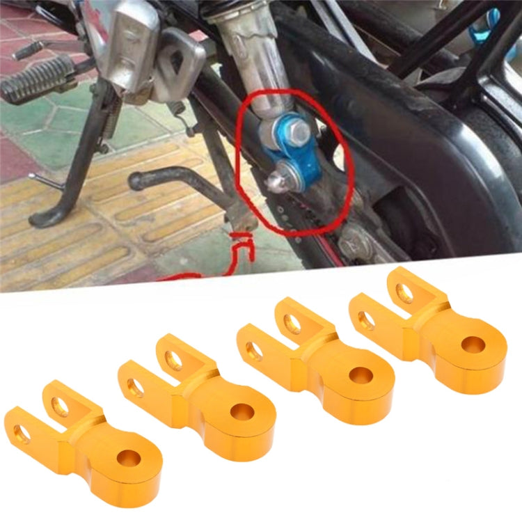 2 Pairs Shock Absorber Extender Height Extension for Motorcycle Scooter, Size: Large(Yellow) - In Car by buy2fix | Online Shopping UK | buy2fix