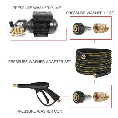 Pressure Washer Accessories Quick Connect Car Wash Water Hose Quick Connection, Typle:15-3/8 Male + 15-3/8 Female - Car Washer & Accessories by buy2fix | Online Shopping UK | buy2fix