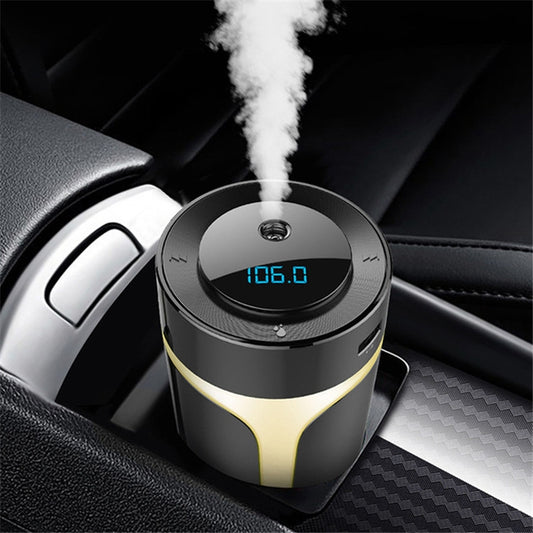 S10 Humidifier Car Home Ultrasonic Fog Multifunctional Creative Bluetooth MP3 Car Humidifier - In Car by buy2fix | Online Shopping UK | buy2fix