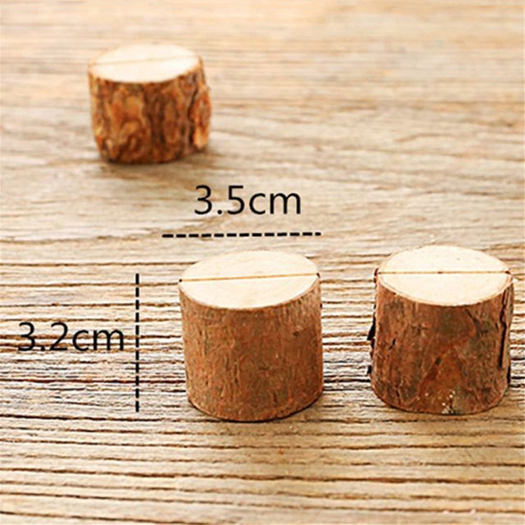 10 PCS Log Stump Note Holder Photo Clip Creative Home DIY Decorative Ornaments Shooting Props - Camera Accessories by buy2fix | Online Shopping UK | buy2fix